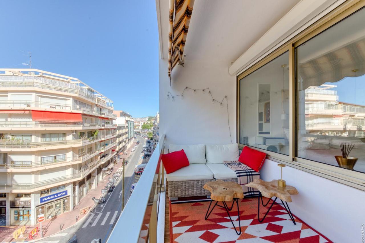 Luxury Maubourg - Vue Mer - Croisette 50M Plage - Clim - Terrasse Cannes Kültér fotó