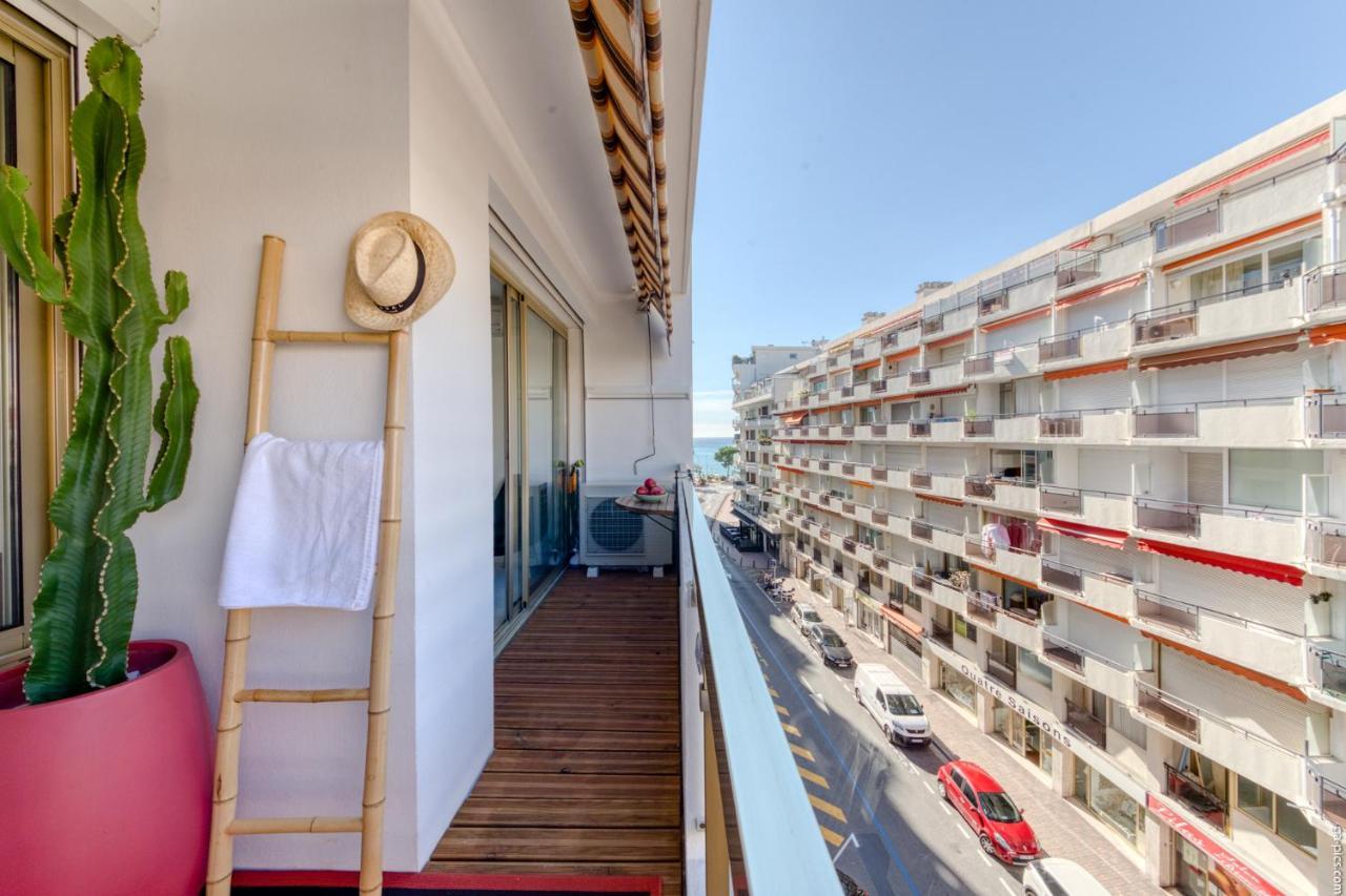 Luxury Maubourg - Vue Mer - Croisette 50M Plage - Clim - Terrasse Cannes Kültér fotó