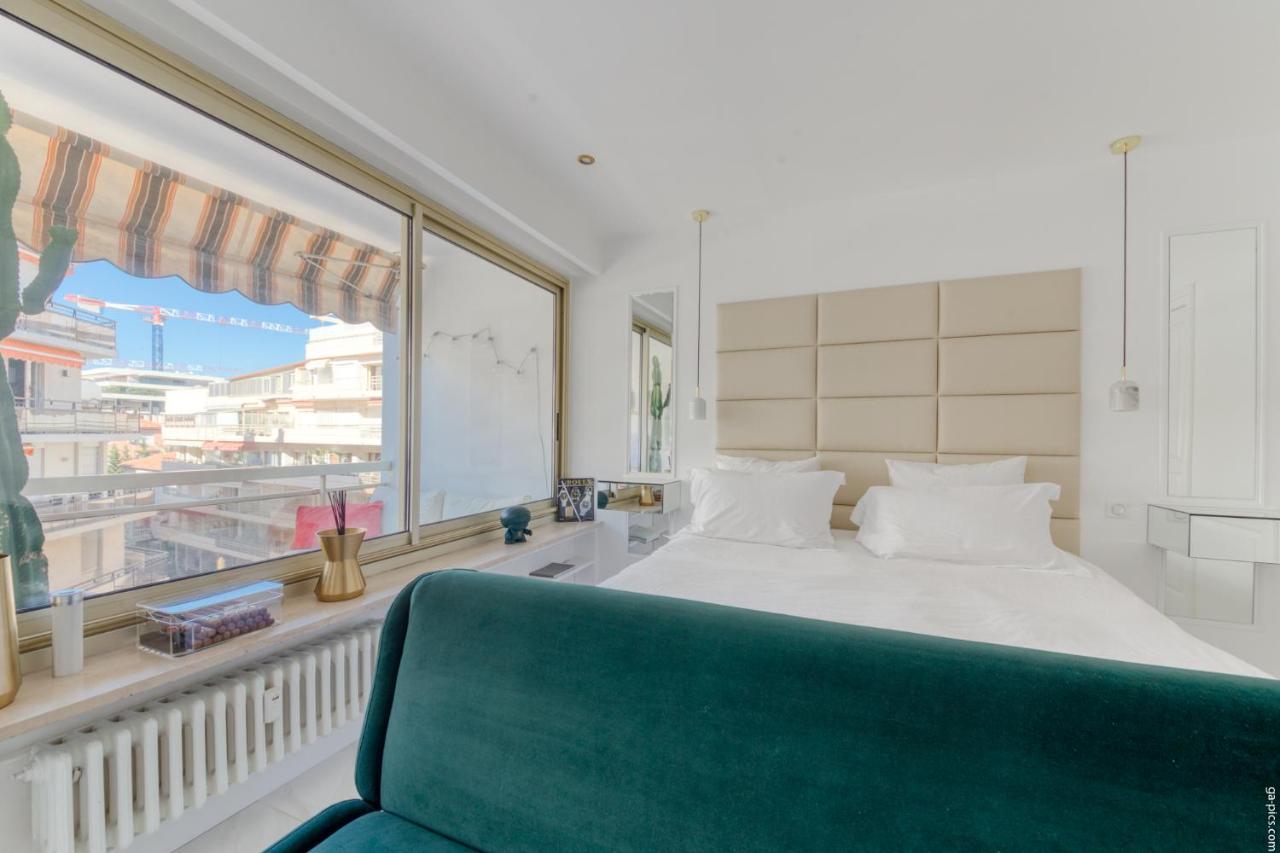 Luxury Maubourg - Vue Mer - Croisette 50M Plage - Clim - Terrasse Cannes Kültér fotó